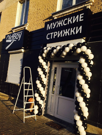 Оформление открытия мужской парикмахерской в Гомеле OldBoy